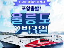 [상품코드 4401]  2박3일 - 울릉도 ◐KTX 서울역출발 -포항 쾌속선出◑ 울릉도/독도 2박3일