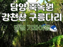 [상품코드 8991] [ 당일 - 담양기차여행 ] KTX / SRT - 담양죽녹원 & 강천산 구름다리 & 메타세콰이어(중식제공)