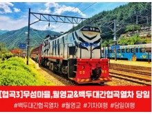 [ 당일 - 무섬마을,월영교&백두대간협곡열차 당일 [중,석식제공] [서울/천안아산/오송/부산/진주/동대구/울산/마산 출발]