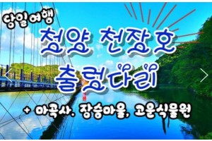 [상품코드 9464][ 마곡사기차여행 ] - KTX - 청양 출렁다리 & 고운식물원 & 마곡사 여행(당일) [중식제공]